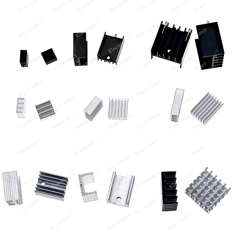 Mosfet Transistor Set - 33 pièces Kit de dissipateur thermique