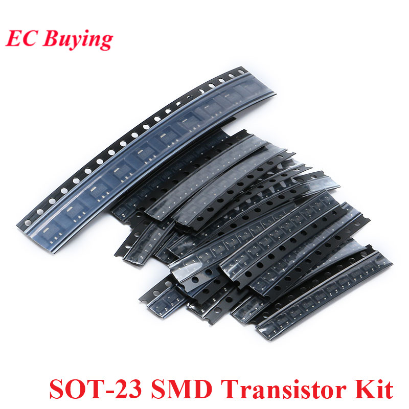 Mosfet Transistor Set - Kit de transistors SMD SOT-23, 5