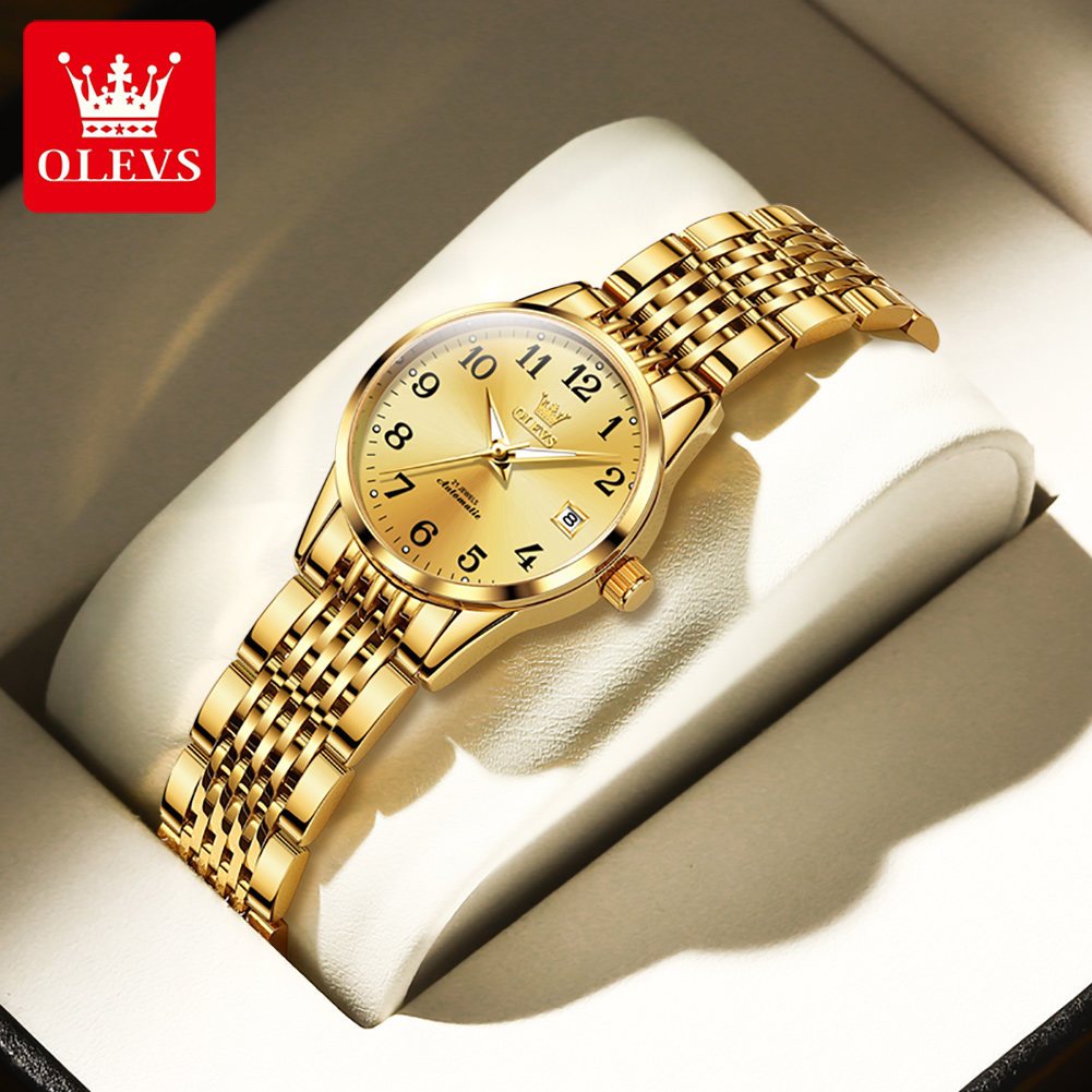 Push Button Tactile - OLEVS 6666 femme montre mode Simple