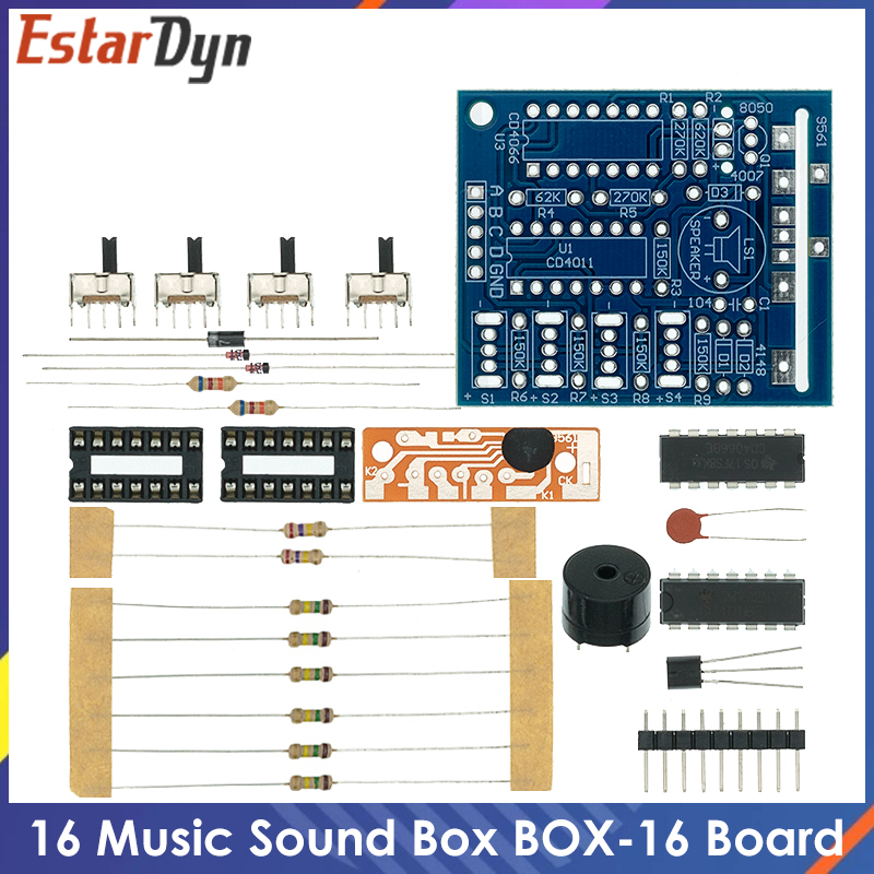 Diy Audio Electronics Kit - Boîte à musique 16 sons BOX-16,