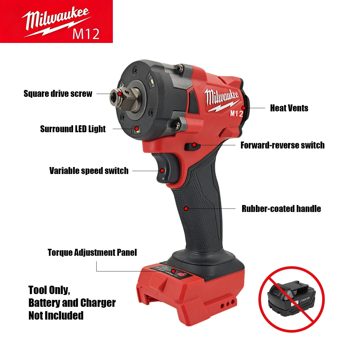 Clé à chocs électrique sans ba - Milwaukee Drill M18 Fuel avis et prix
